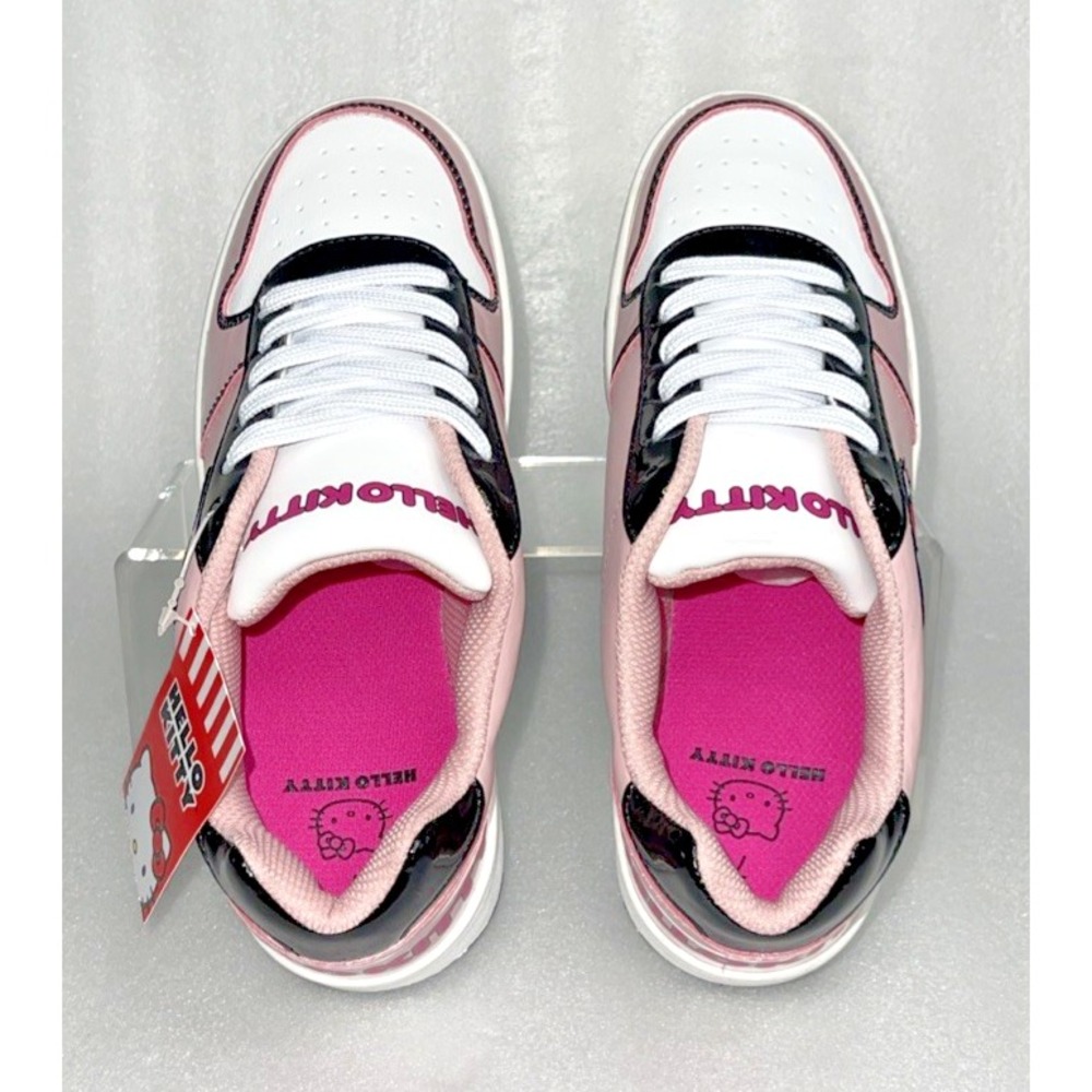 Sanrio Hello Kitty Court Sneakers Women's Size 7 Pink Lace Up Shoes NEW W/ TAGS - Picture 14 of 16